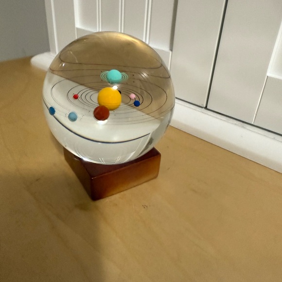 Crystal Solar System Ball 3D Glass Galaxy Mini Universe Astronomy Planets Gift - Picture 3 of 6